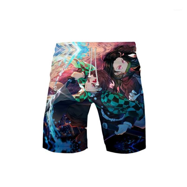 

men 's swimwear shorts surf clothing 2020 summer beach board loose printed casual polyester drawstring as picture1, White;black