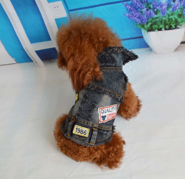 

beichong new super cool jeans vt pet spring and summer bear teddy dog cloth