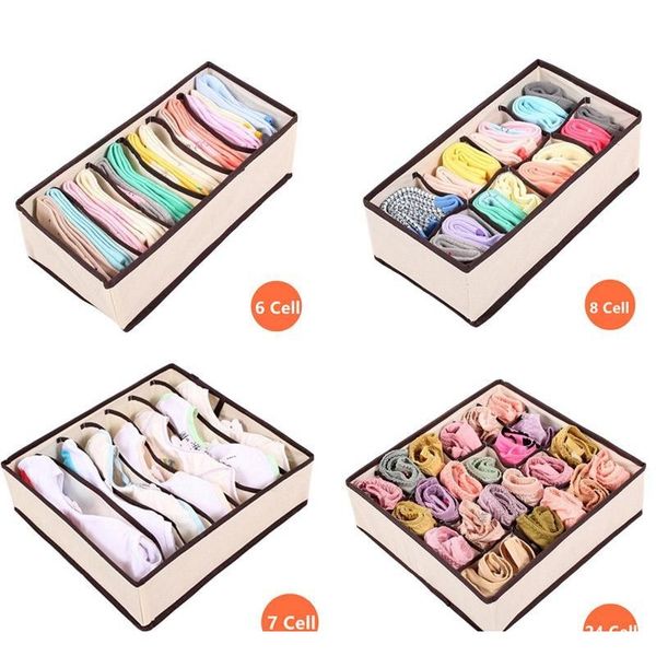 

foldable beige rose boxes for underwear bra socks tie lingerie organizer divider wardrobe tidy caixa desksto jllytv bdebag