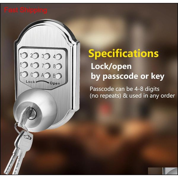

keyless mechanical digital code keypad password entry door l qylycg bde_luck