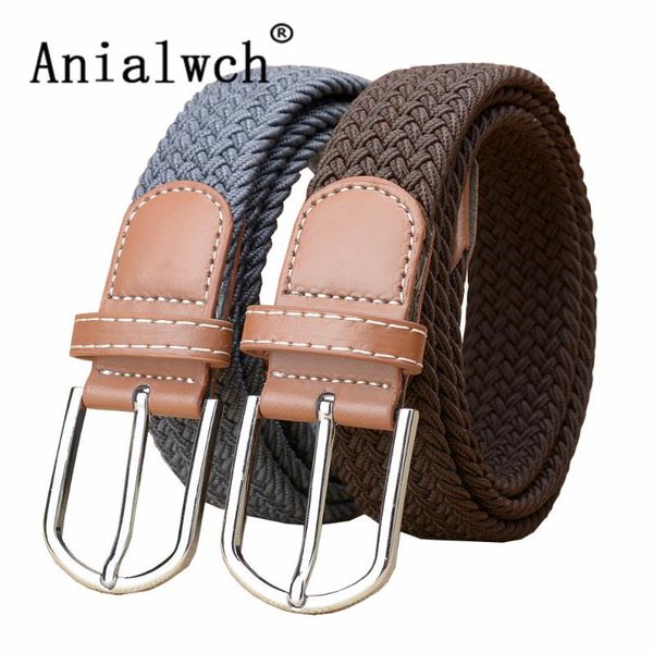 

103x3.5cm горячие продажи женских повседневный стрейч тканые пояса женские унисекс canvas эластичные ремни для женщин джинсовой моделировани, Black;brown