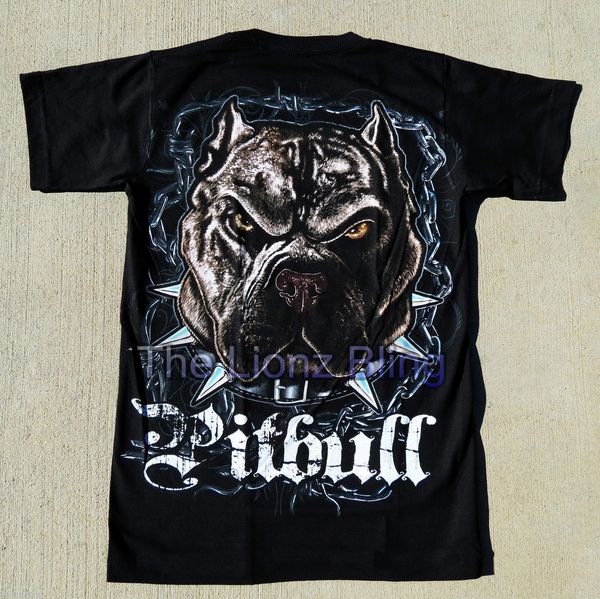 

городские pitbull собака черный с коротким рукавом размеры: m l xl 3xlcool повседневный pride мужчины мода бесплатная доставка спорт толстов