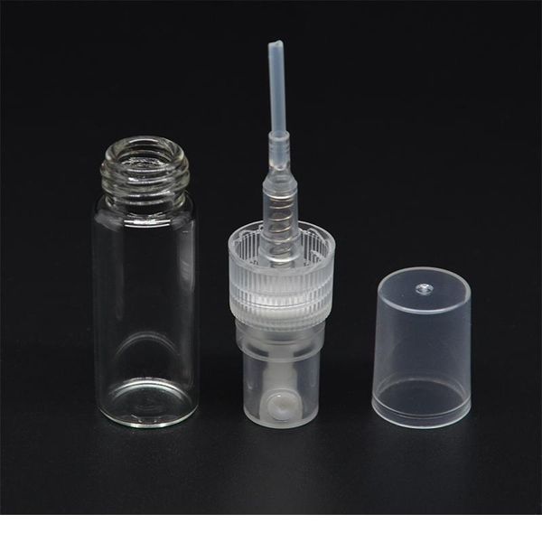 

l 100 pcs mini perfume bottle clear glass spray bottle cosmetic bottles container&glass spray atomizers clear perfum bbyxqk