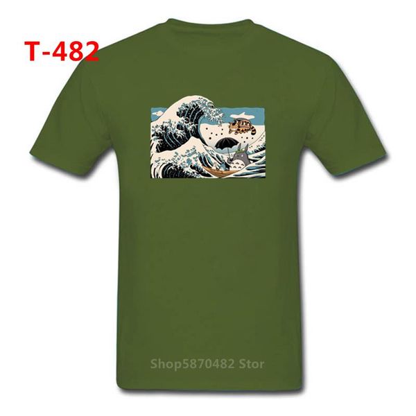 

novelty mashup cartoon men boys t-shirt anime my neighbor totoro spirits with the great wave of kanagawa sport hooded sweatshirt hoodie