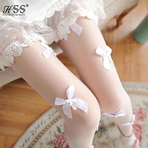 

fashion lace tights bow pearl decorated female stockings wire autumn women stockings black/white gift for girl bbyrwu alice_bag