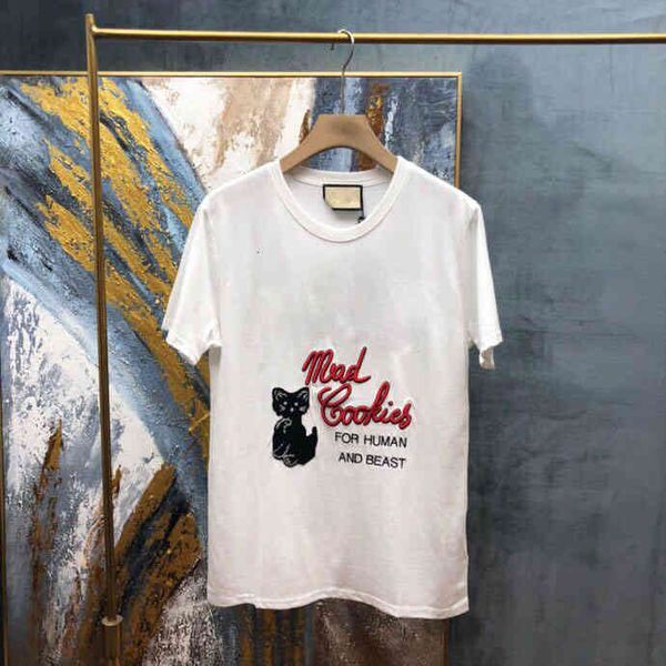 

women's jackets ss spring and summer fashion round neck printed t-shirt os loose casual wo high-quality short sleeves b098 wgcv, Black;brown