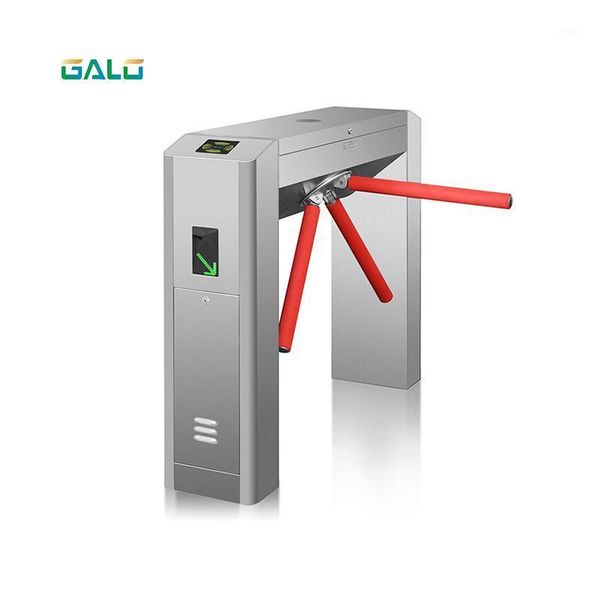 

rfid full automatic bridge type tripod turnstile application parking gym building office access control system1