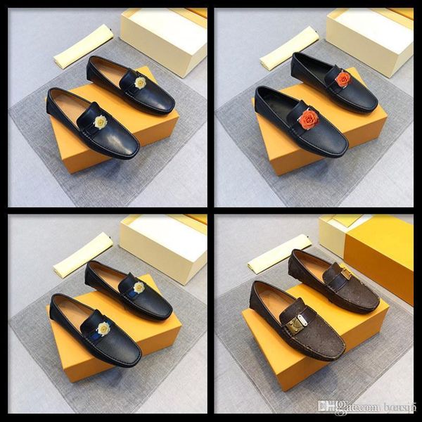 

c1 bs brand повседневная кожаная обувь мужские кроссовки скольжения на мокасины мужские ролики вождения кожаные мужские туфли горячие продаж, Black