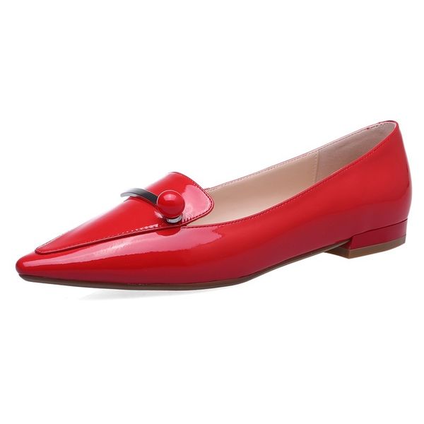 

2021 genuine leather heel to party woman slide spring mark black shoes 25yk