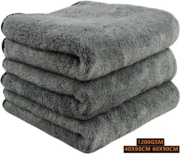 

you two microfilm towel 1200gsm 40x60cm 60x90cm, drying cloth and detailed car cleaning, car washing with thick cloth, kitchen and office8uy, Black;white