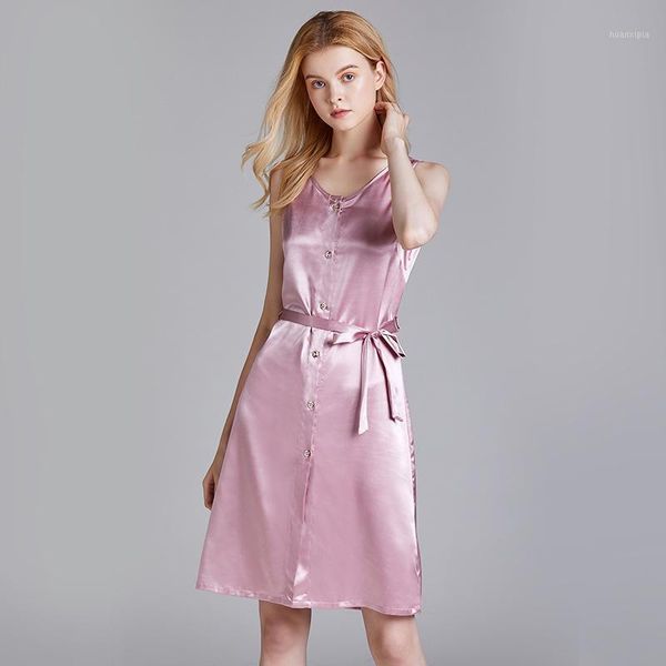 

tank sleeveless a line summer silk nightdress dusty pink female tracksuit with sashes nw461, Black;red