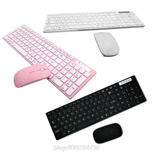 

keyboard mouse combos universal silent ultra-thin 2.4g wireless and set for lappc computer au19 20 dropship1