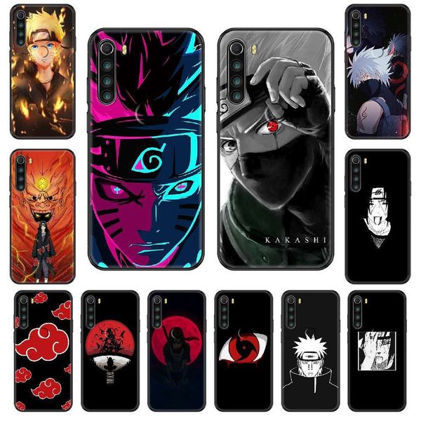 

mobile phone silicone protective cover silicone soft shell and animation dign naruto mobile phone cover redmi note s245678 a s x plus pro,