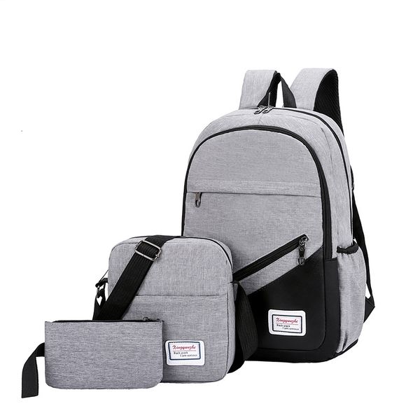 

black friday 3 set anti theft men women casual travel lapbackpack school bag sac a dos homme zaino waterproof