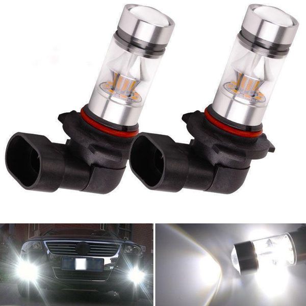 

2x 9005 3 6000k 100w 2323 led projector fog driving light bulbs white1