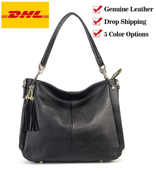 

ms glam brand new genuine leather real calfskin women handle hobo tassel designer handbag shoulder bag tote purse