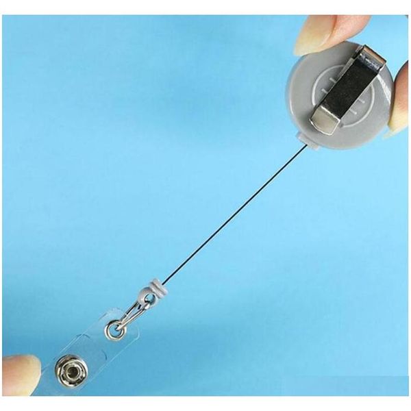 

retractable lanyard id card badge holder reels with clip keep key cell phone keychain ring r qylkrv garden2010