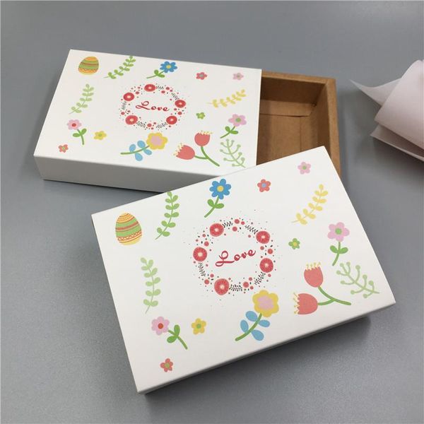 

100шт ящика стиль vintage kraft картонная свадебный candy box упаковка подарочная коробка для конфет шоколадное печенье craft подарки bbyclo