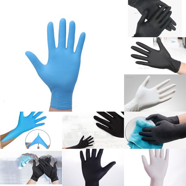 

gloves 100pcs for nitrile thickened disposable powder-original workplace, home, school 8ba ubnk