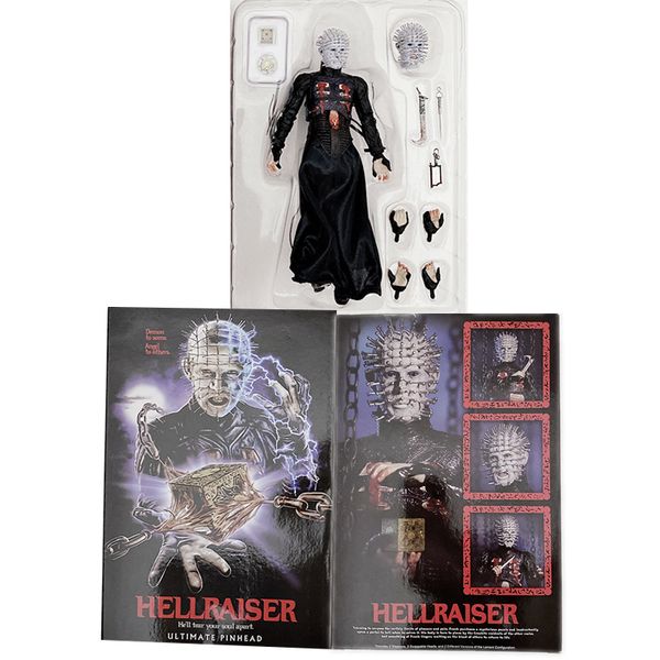 

neca hellraiser figure he'll tear your soul apart ultimate pinhead action figures model toy gifts 7inch 18cm 1008