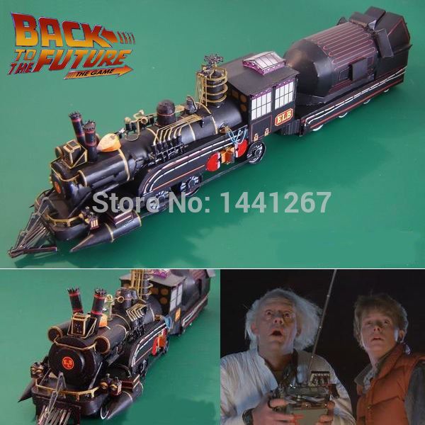 

Train Movie Barlett Back Dr To the Future Sets Classic 3D Model Railroader Paper Crafts Models Toys For Children