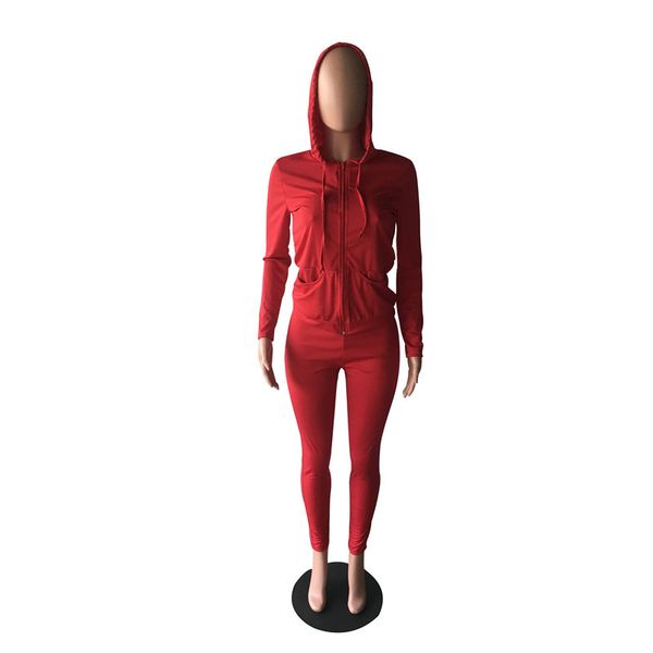 

jacket women designer sweatsuits two piece sets hooded pants s-2xl solid color tee legging outfits fall winter clot