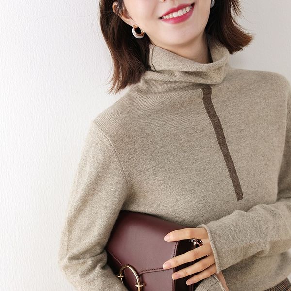 

2021 women's jersey 100% pure cashmere mesh sweaters famale short front and long turn 7 standard pullovers wow2, White;black