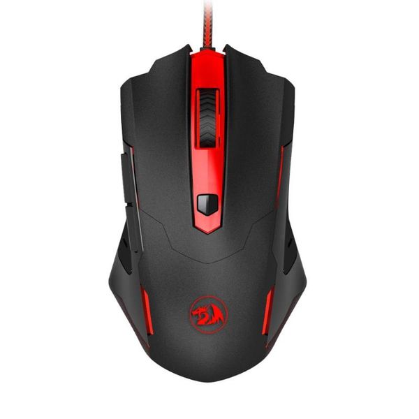 

mice redragon m705 gaming mouse with red led, 7200 dpi ergonomic wired