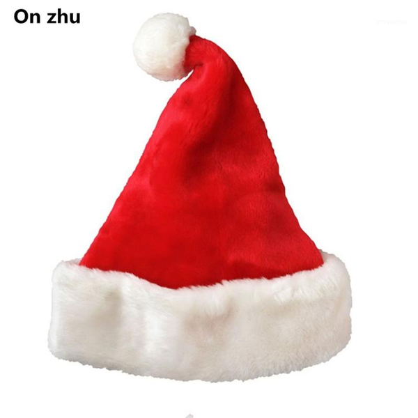 

new year thick plush thickening christmas hat kids christmas decorations for home santa claus gift warm winter1, Blue;gray