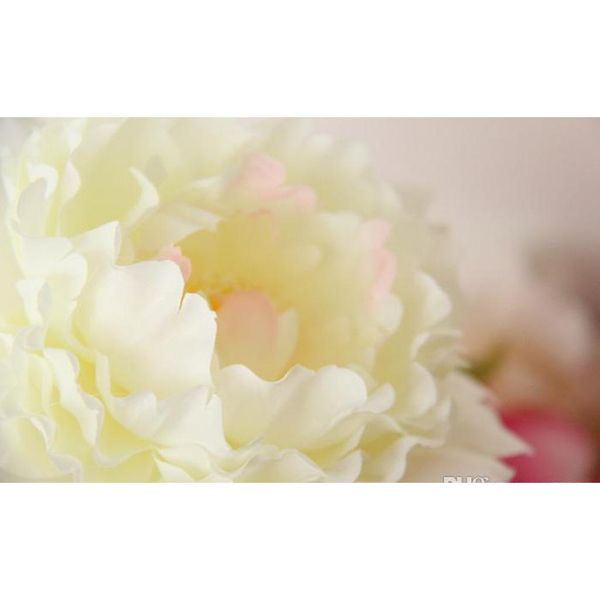 

5.9" large silk peony flower heads multi color for wedding party decoration artificial simulation silk peony camellia wmtkkx toys2010