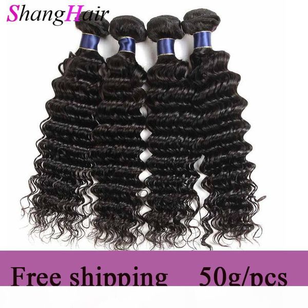 

malaysian hair bundles deep wave virgin malaysian human hair extensions deep wave malaysian virgin hair wefts 50g pcs ing, Black