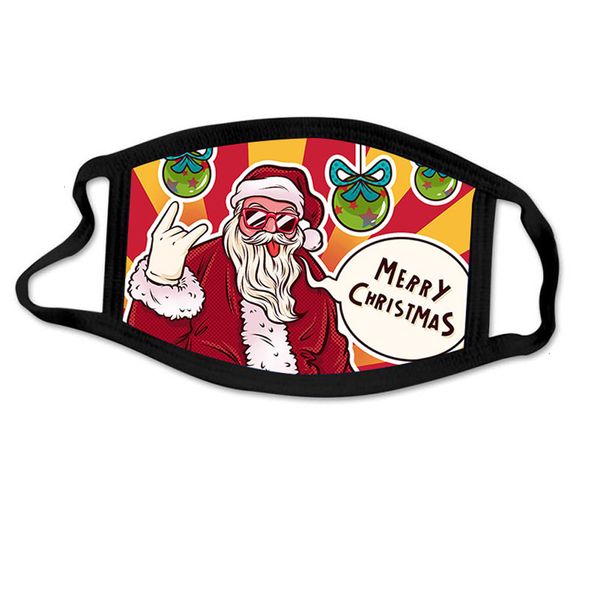 

factorychristmas masks mask new fashion printed face xmas anti dust fog snowflake mouth cover breathable washable reusab