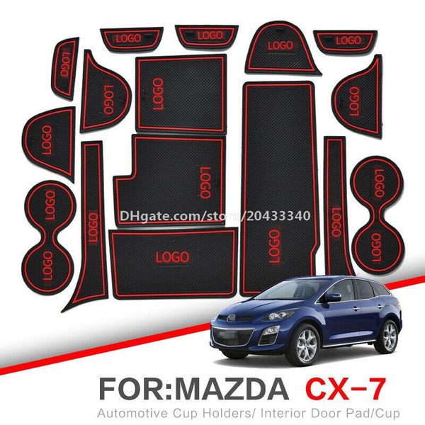 

car gate slot pad water coaster interior non-slip mats for mazda cx-7 2006-2012