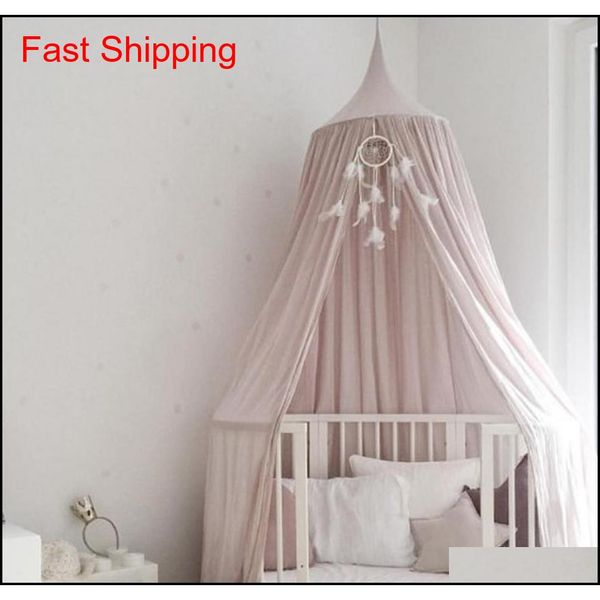 

kids home cotton hanging bedroom bed curtain mosquito net canopy ba qylxsu yh_pack