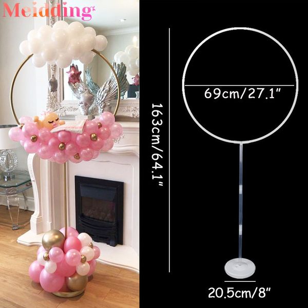 

163cm round circle ballon stand balloons hoop holder colmn weddng backdrop balons farme birthday party baby shower decoration 1027