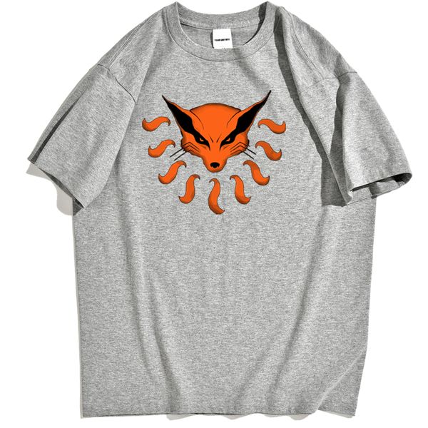 

kurama's print streetwear male fashion anime naruto pattern for male vintage trend thin section sport hooded sweatshirt hoodie t shirt