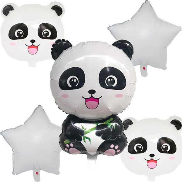 

5pcs animal balloons giant panda foil balloon children inflatable toys birthday party decorations children giant panda globos