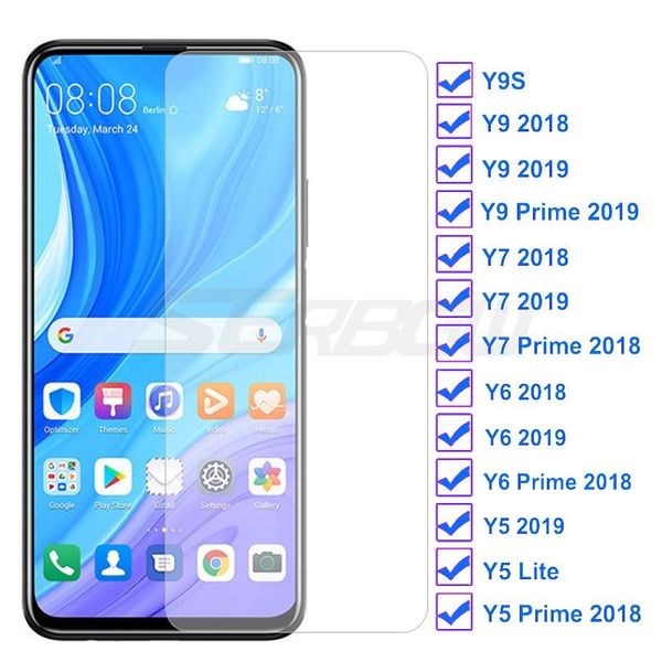 

9d закаленное стекло для huawei y9 2018 y9s y9 prime 2019 screen protector y5 lite y5 y6 y7 prime 2018 безопасность защитные wmtwiv infant20