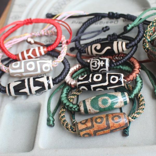 

Adjustable Hand Made Dzi Agates Many Patterns Bracelets series !1