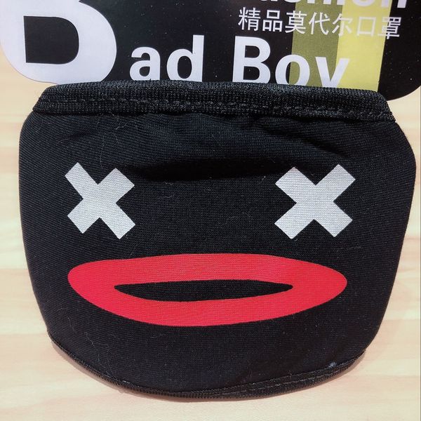 

designer face nose mask washable thickened bear personality facial expression funny foreign trade mask designer face mas