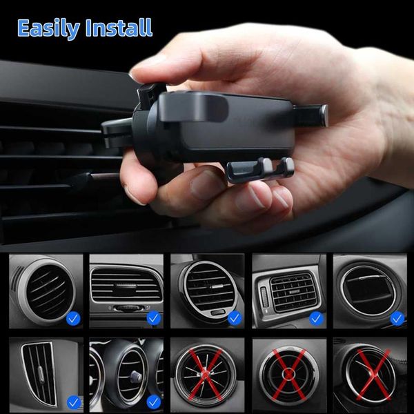 

универсальный сотовый телефон держатель для автомобиля складной телефон для телефона воздух вентилятор обновления выдвижной гиритационный де