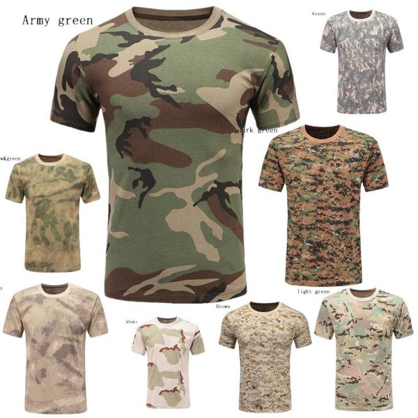 

zogaa 9color polyestr men t-shirts short sleeve camouflage outdoor casual t-shirt printed man t-shirt quality tees, White;black