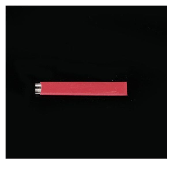 

50pcs 0.25 14f flat shading microblading tattoo needles permanent makeup manual eyebrow blade 14 pins microblad jllgyv