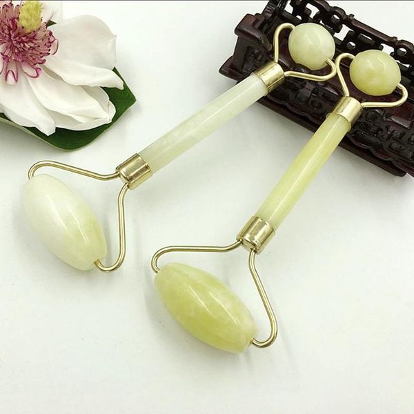 

1pcs facial massage face body head neck foot nature beauty tool jade roller braces supports for women man