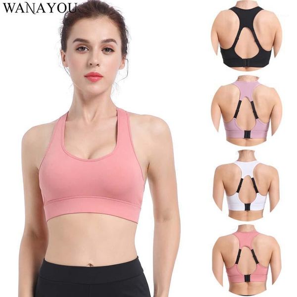 

gym clothing wanayou cross back shockproof sports bra,adjustable breathable fitness yoga bra,quick dry anti-sweat running bra women1, White;black