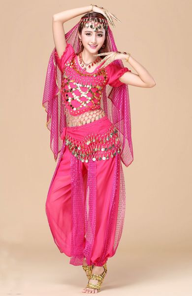 

coin belly dancing performance women belly dance costumes tribal gypsy bollywood costume indian bellydance dress belly dance set, Black;red
