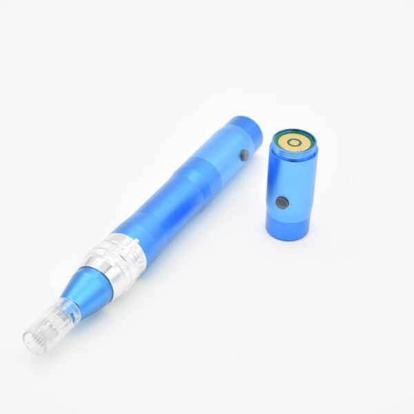 Derma Pen Auto Microneedling -Therapie Derma Stempel Elektrische Mikro -Nadel Dermapen DP05 mit 2 Batterien 10 pcs Patronen von Air Express