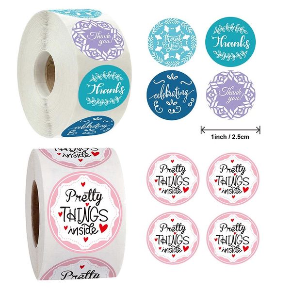 

500pcs creative thank you pretty things inside label sticker gift bag diy decoration stationery stickers bbyzpt lipper