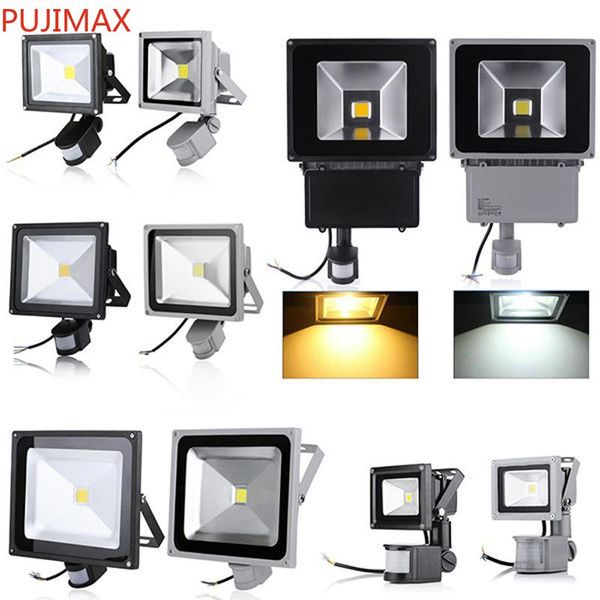

pir infrared motion sensor led floodlight 110-265v 10w 20w 30w 50w cob ip65 led flood light for garden led spotlight outdoor