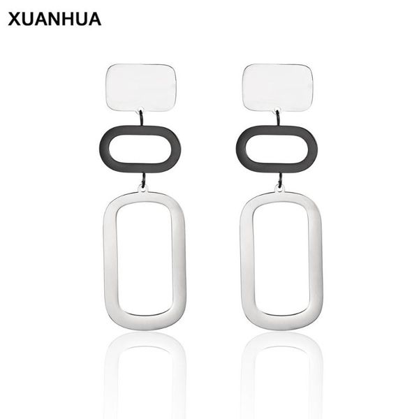 

stud xuanhua earrings accessories fine jewelry stainless steel bohemia gifts for women fashion 2021 tassel, Golden;silver